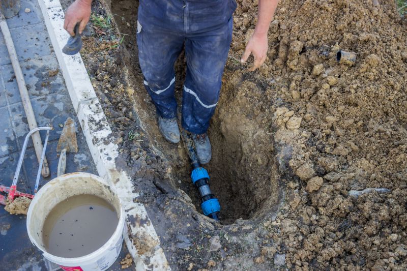 Water Line Digging